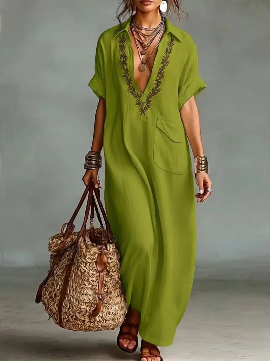 Marta | Bohemian Floral Print Maxi Dress