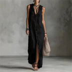 Penélope | Elegant Casual V-Neck Midi Dress