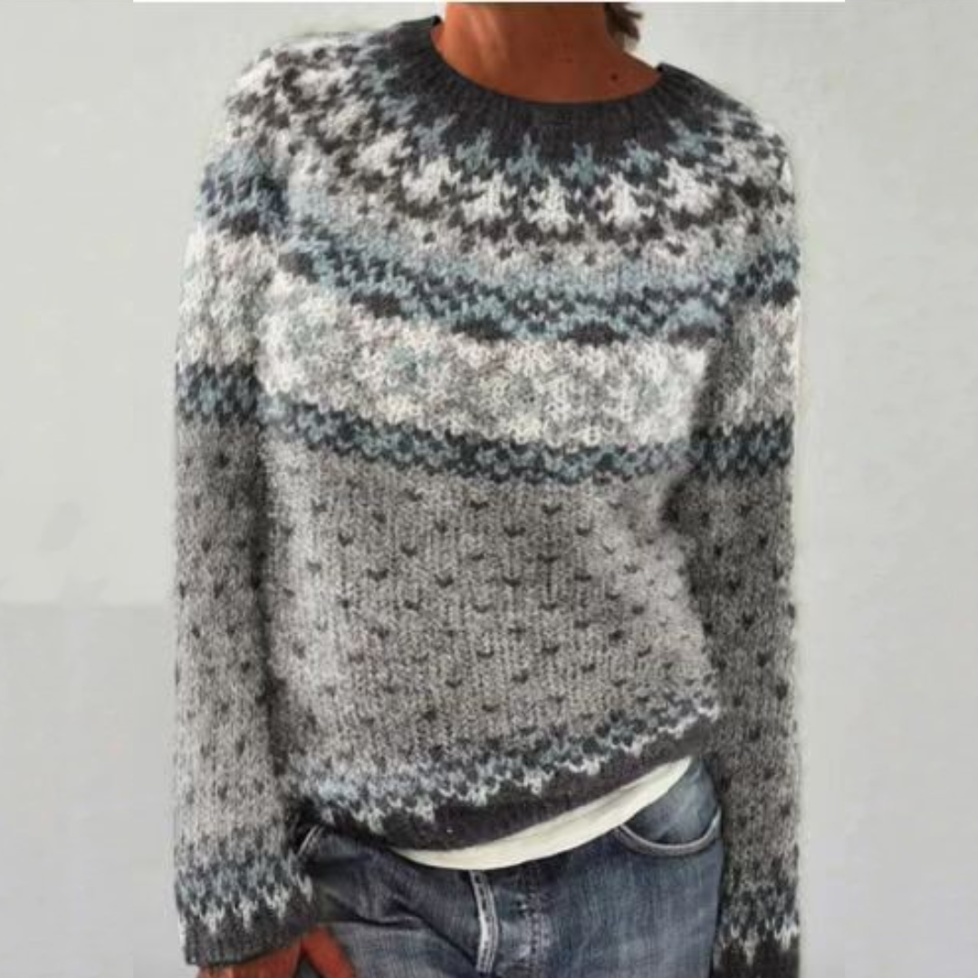 Women's Fair Isle Crewneck Pullover Sweater
