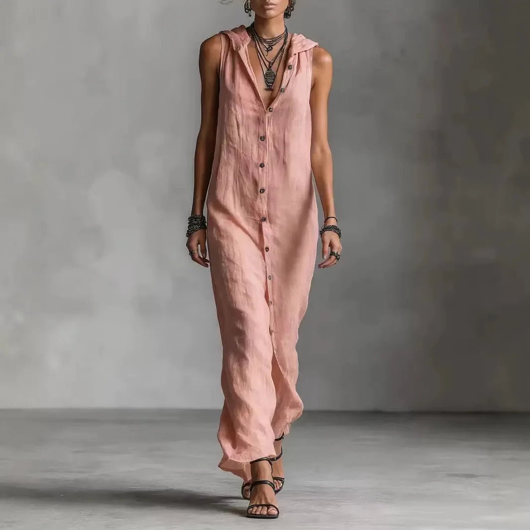 Penélope | Elegant Casual V-Neck Midi Dress