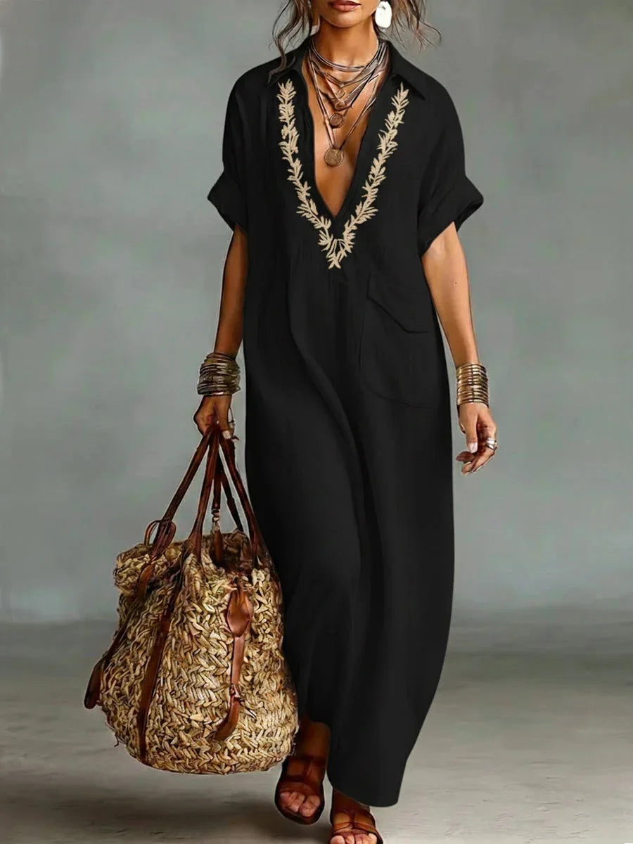 Marta | Bohemian Floral Print Maxi Dress