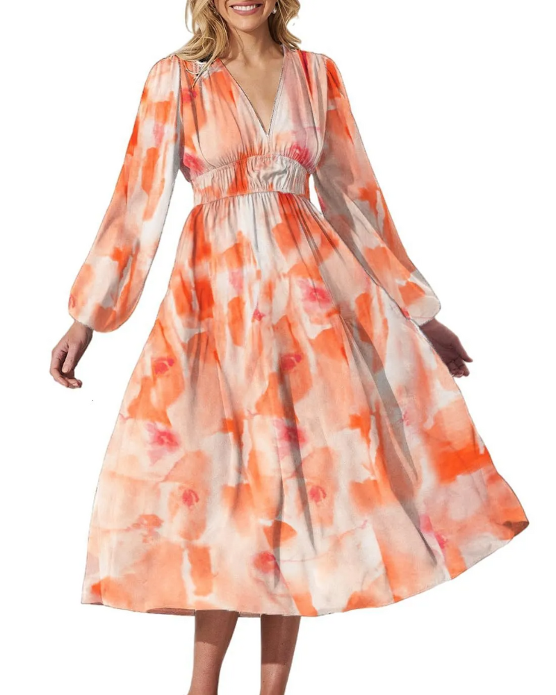 Corrine – Chic Floral Dress with Flowing Fit