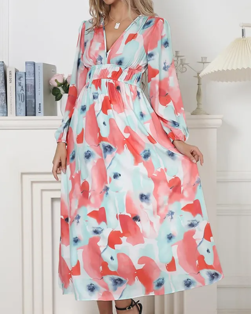 Corrine – Chic Floral Dress with Flowing Fit