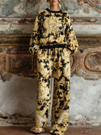 Isabella Baroque Floral Loungewear Set