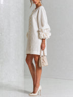 Florence Floral Button-Front Mini Dress
