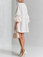 Florence Floral Button-Front Mini Dress