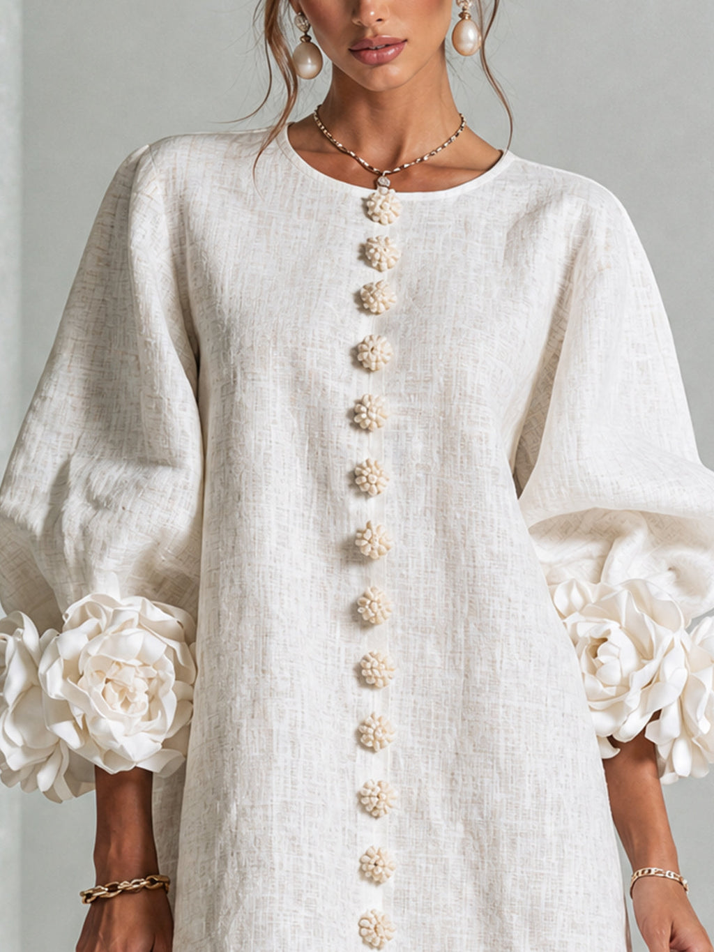 Florence | Floral Button-Down Mini Dress