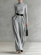 Adèle High Neck Set Gray