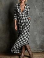Margaux Long Shirt Dress Burgundy