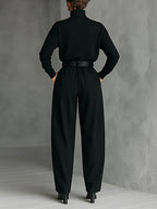 Noëlla Turtleneck Set Black