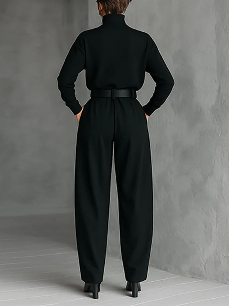 Noëlla Turtleneck Set Black