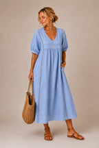 Brooklyn Tummy-Flattering Midi Dress detail 3
