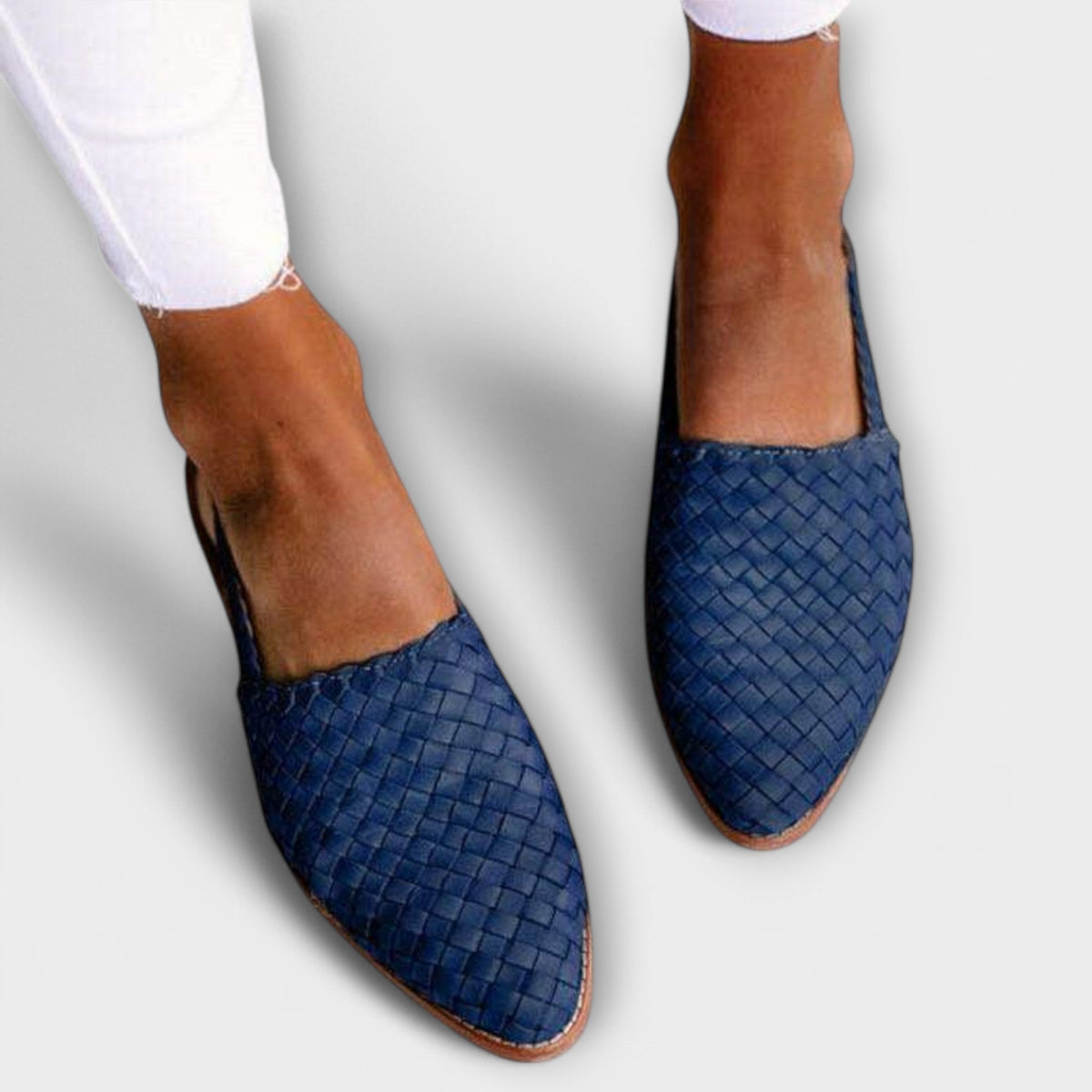 Aurora Woven Slingback Loafer - Blue