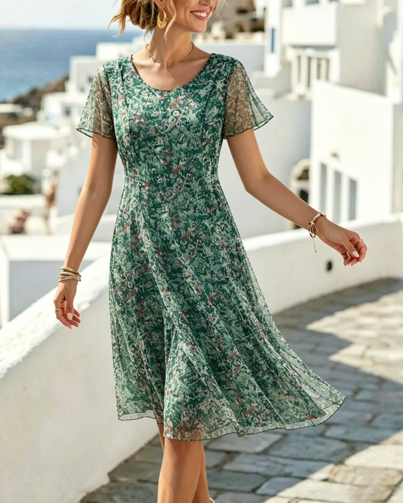 Ana | Loose & Light Floral Midi Dress