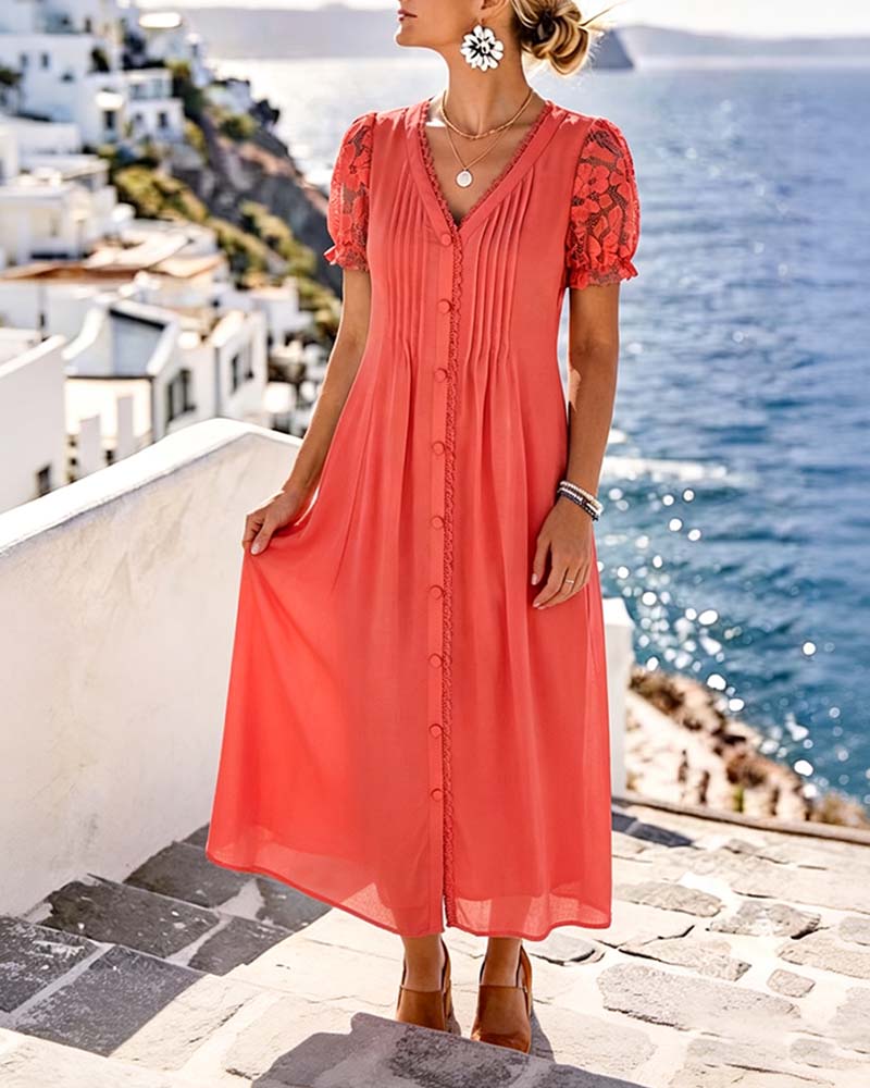 Sara | Loose & Light Floral Midi Dress