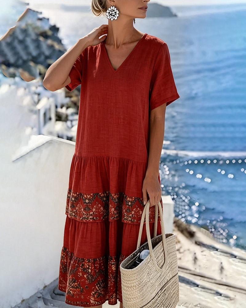 Martina | Loose & Light Floral Midi Dress