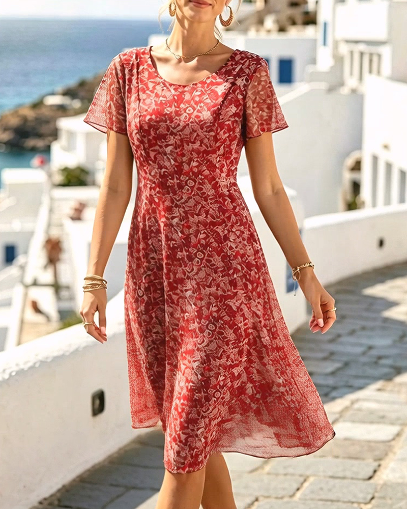 Ana | Loose & Light Floral Midi Dress