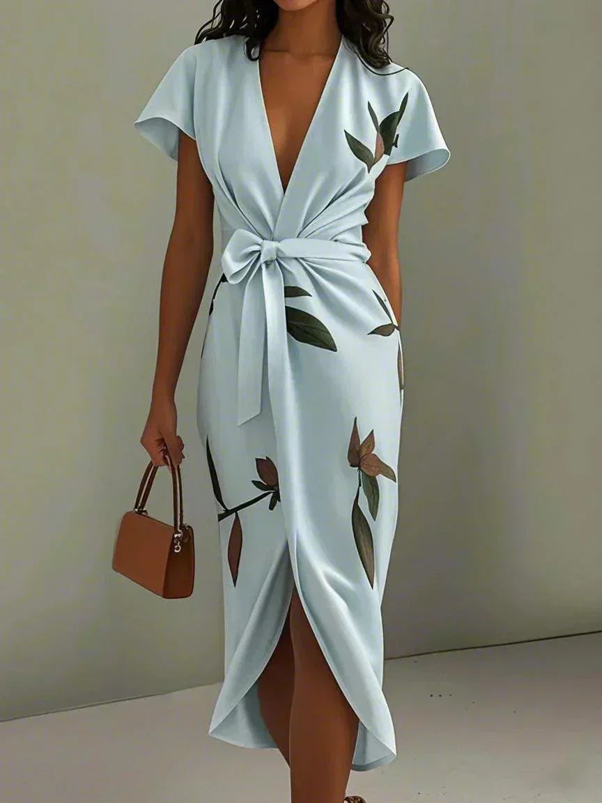 Seraphina | Robe Portefeuille Élégante Fluide
