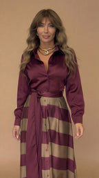 Mila | Striped Maxi Dress