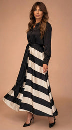 Mila | Striped Maxi Dress