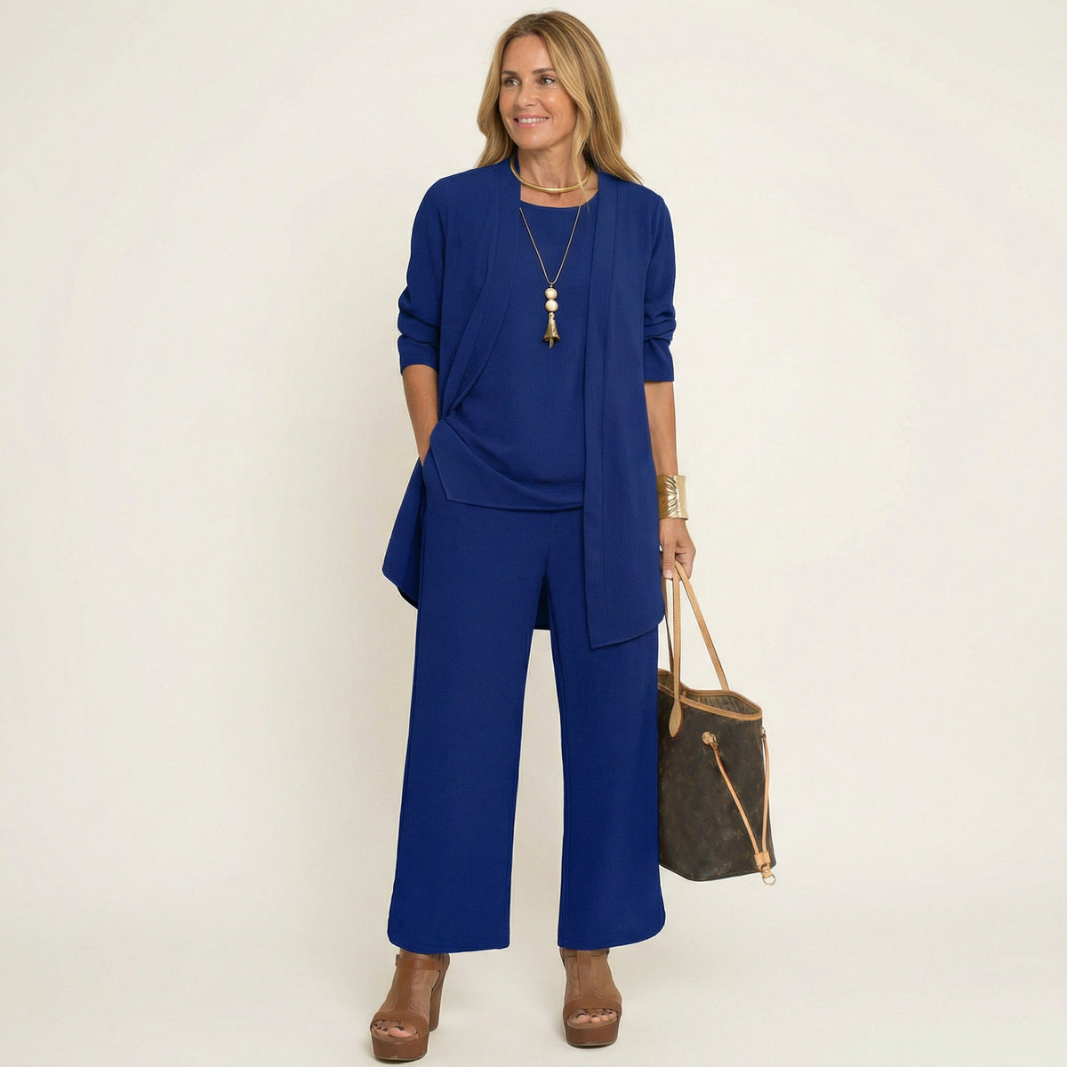 Vivienne | Minimalist 3-Piece Set - Blue