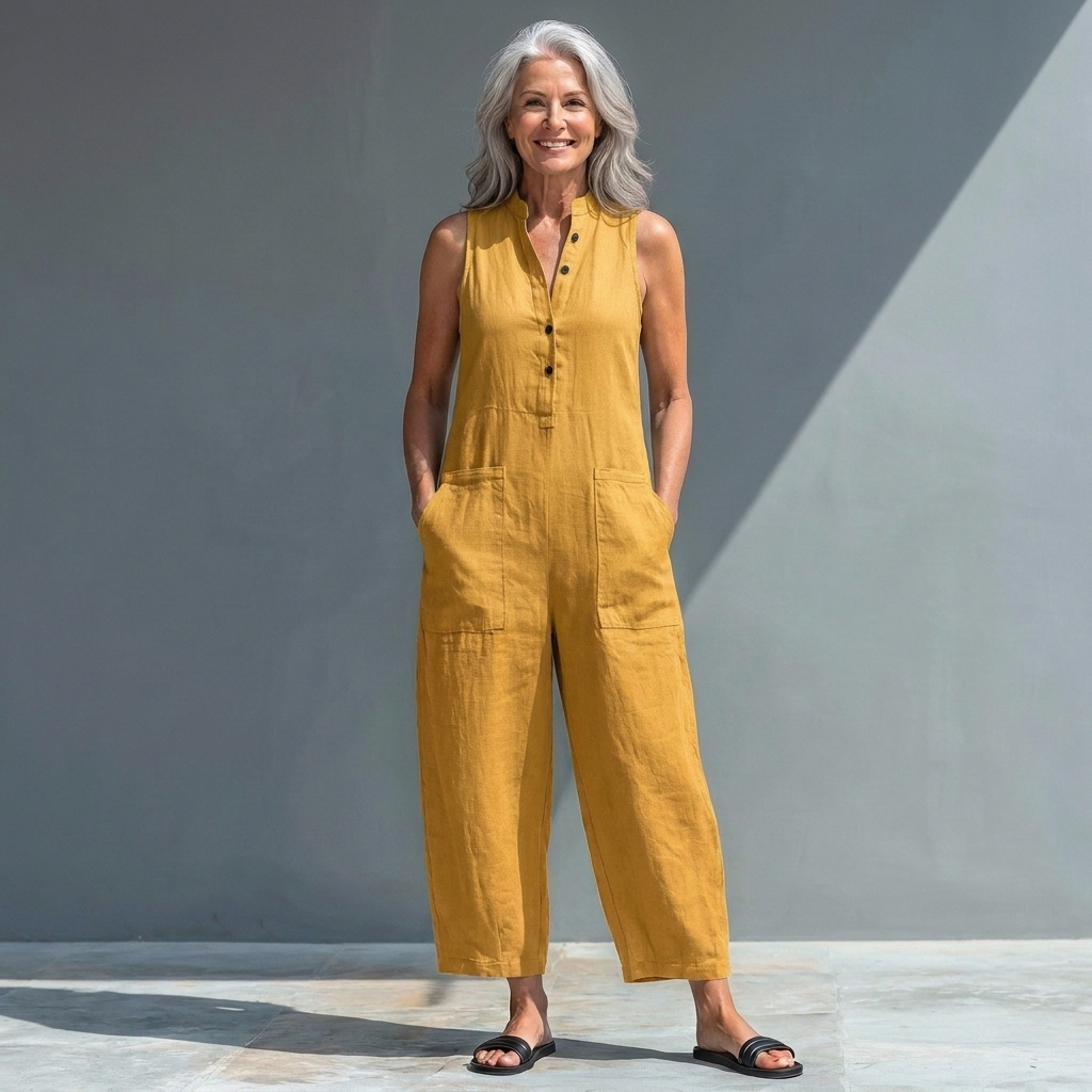 CHARLOTTE™ – Relaxed Sleeveless Jumpsuit