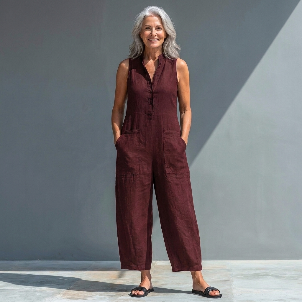 CHARLOTTE™ – Relaxed Sleeveless Jumpsuit