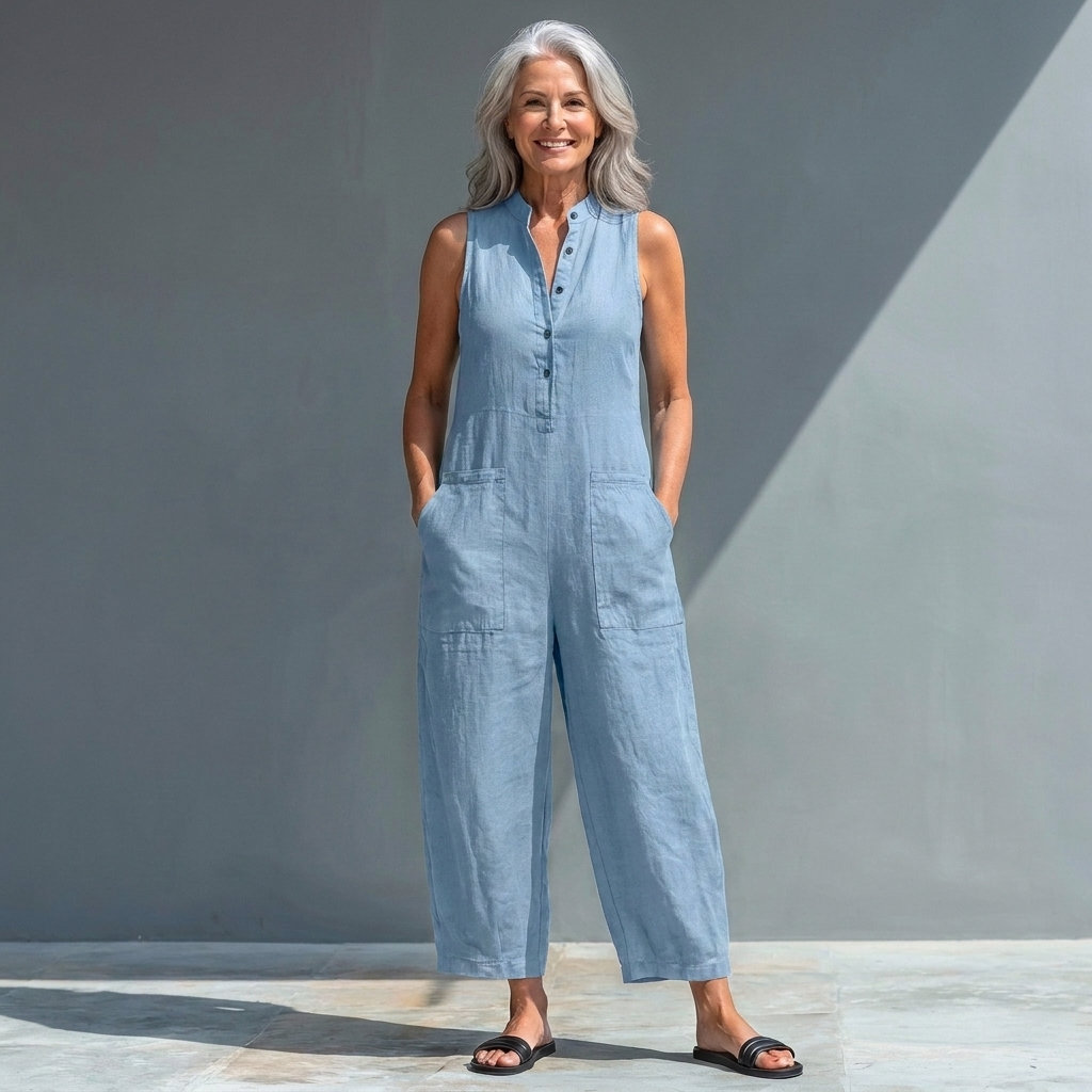 CHARLOTTE™ – Relaxed Sleeveless Jumpsuit