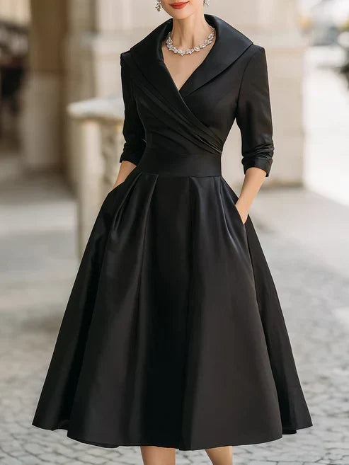 ELVENA™ | Elegant Satin Dress
