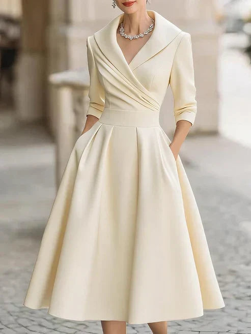 ELVENA™ | Elegant Satin Dress