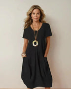 Oriane™ | Fluid Casual Maxi Dress-
