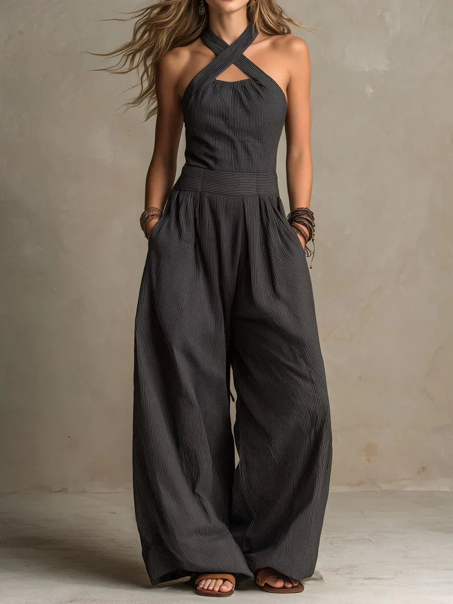 Ingrid | Mono Elegante Con Escote Cruzado