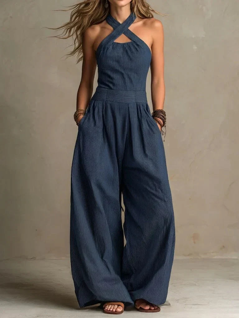Ingrid | Mono Elegante Con Escote Cruzado